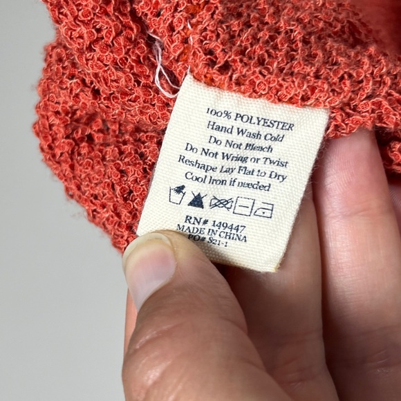 The Normal Brand Roadtrip V-neck Open Knit Beachy Slouchy Sweater sz L - Picture 10 of 13